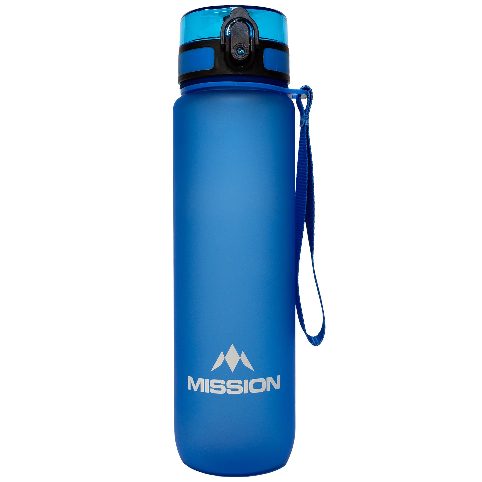 Mission Darts | Sports Water Bottle | 1000ml/32oz Capacity | BPA Free | Eco Friendly | Leakproof | For Multi Sports Use | Multiple Colours Available (Blue)