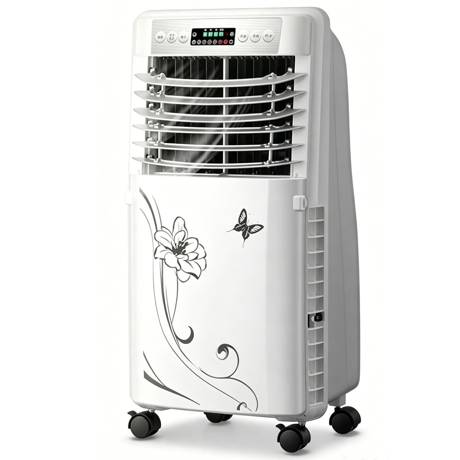 Evaporative Air Cooler, Portable Swamp Cooler with 2 Ice Crystals