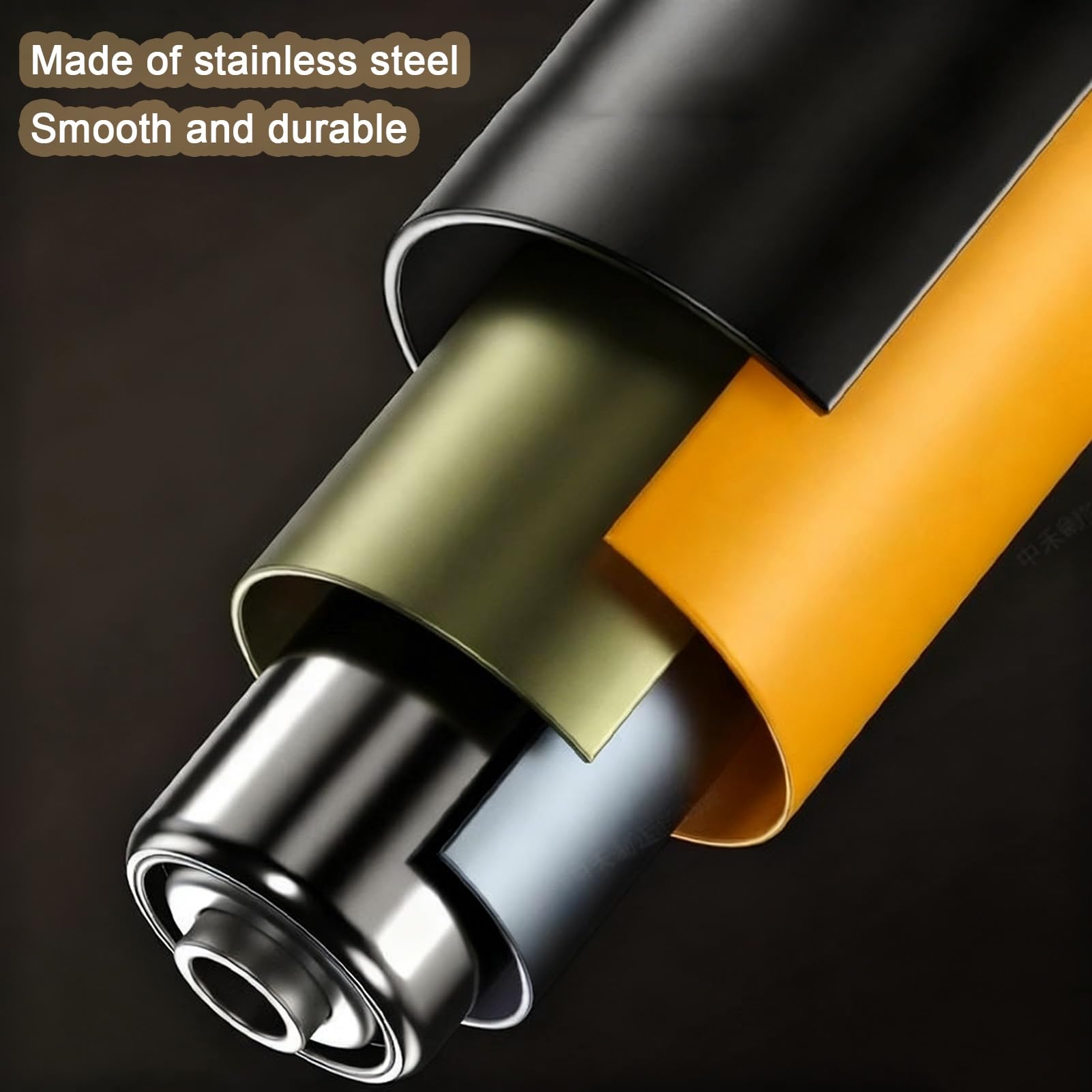 Rulli di ricambio per trasportatori industriali non alimentati, in acciaio inox, 300 mm, per un facile montaggio fai da te in fabbriche e magazzini (diametro 38 mm)
