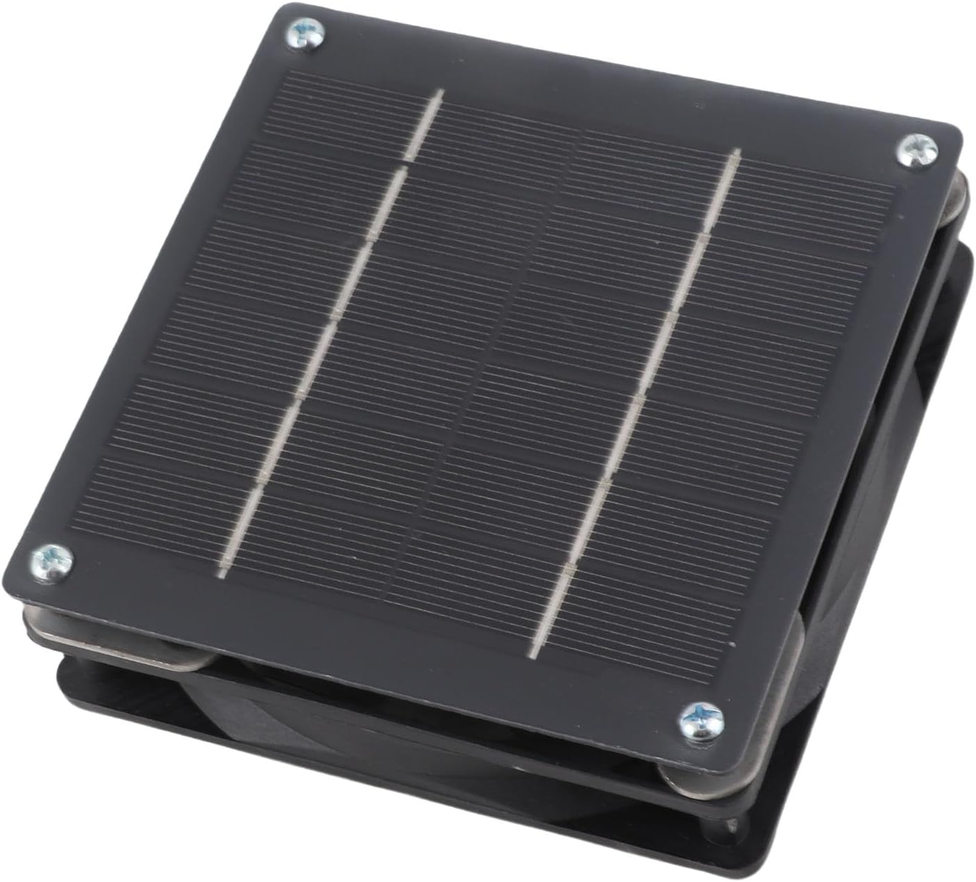 Monocrystalline Solar Panel Fan, 3W 6V Adjustable Angle Solar Exhaust Vent Fan, Compact Structure Vent with Efficient Cooling, Ideal for Chicken Coop, Greenhouse & Pet House