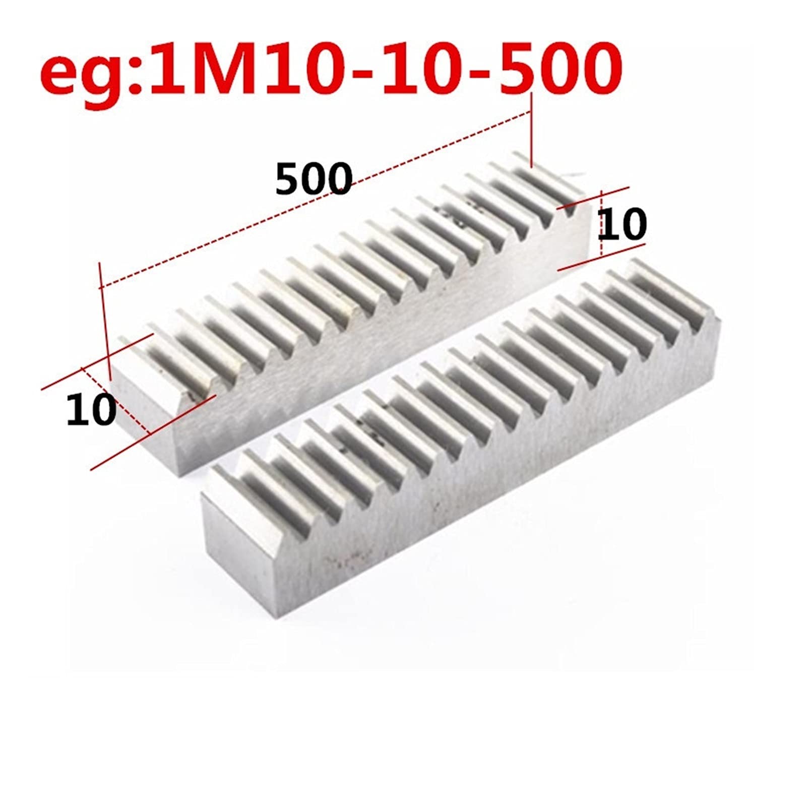 TMP1105 1PC 1Mod Spur Gear Rack 1M Gear Rack Precision CNC Rack (Straight Teeth) Toothed Rack Pinion (Color : 1M15 15 1000)