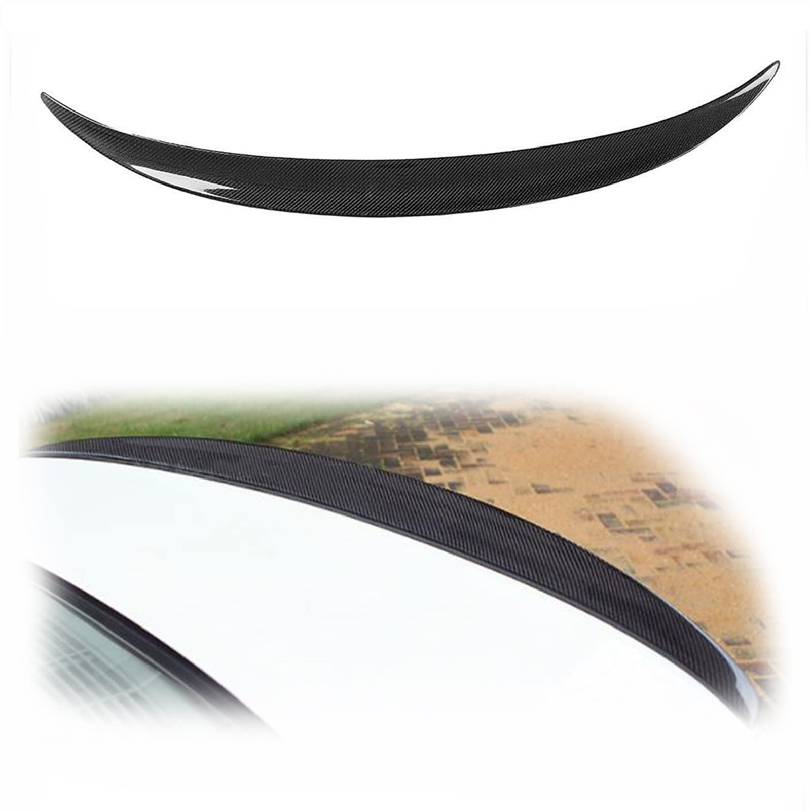 Aileron arrière de style P pour F30 Série 3 Berline 2012-2017 couvercle coffre fibre de carbone