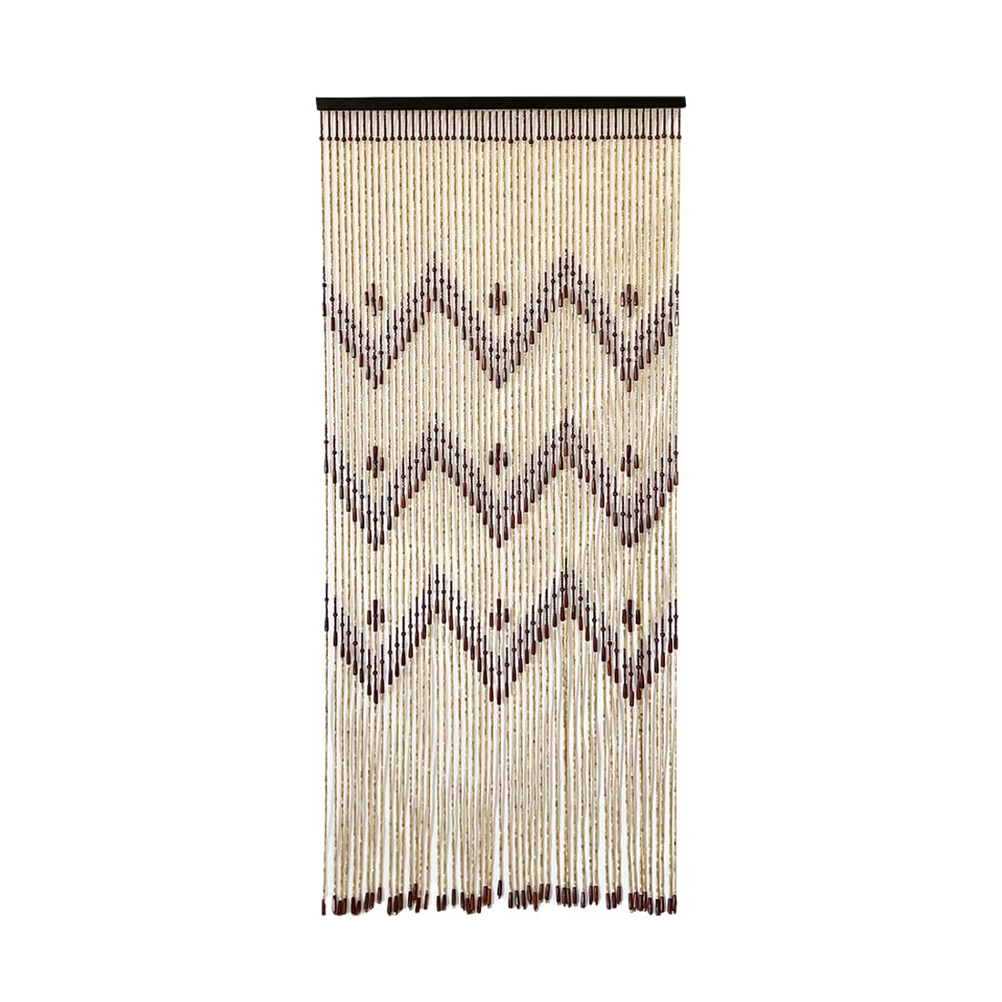 Acomoda Textil – Cortina para Puerta de Madera 90x195 cm para Terraza, Jardín, Balcón y Patio. Panel con Barra Resistente Interior y Exterior Antimoscas e Insectos de Facil Instalación. (Kato)