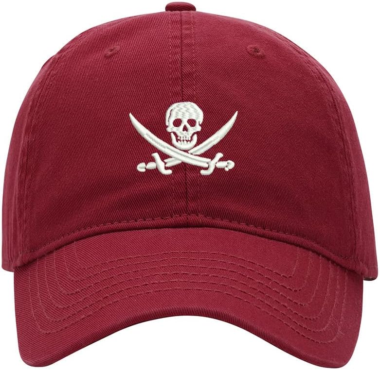 Baseball Cap Men Pirate Skull Embroidered Washed Cotton Dad Hat Unisex Baseball Caps