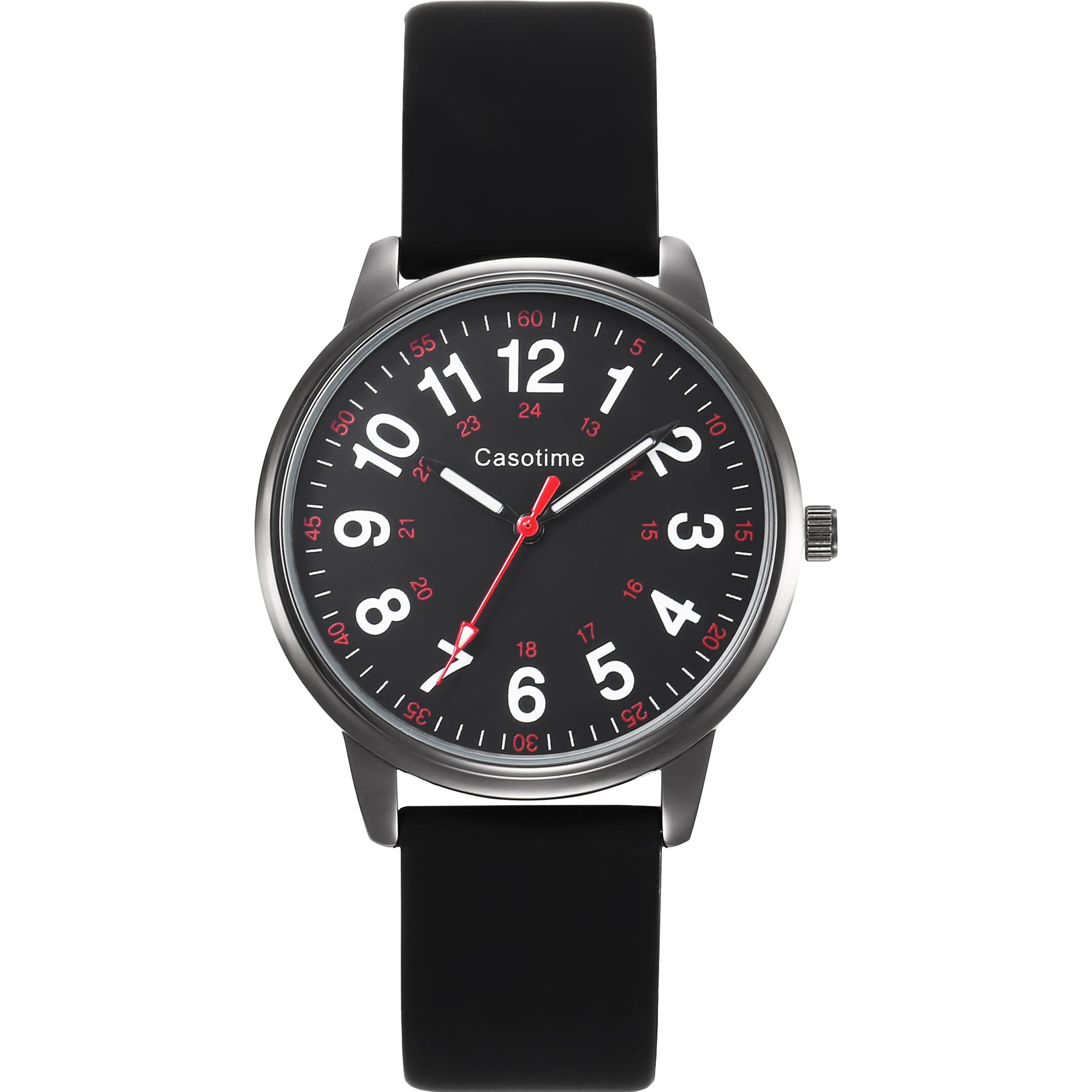 30m Waterproof Nurse Watch Luminous Easy Read Dial Second 