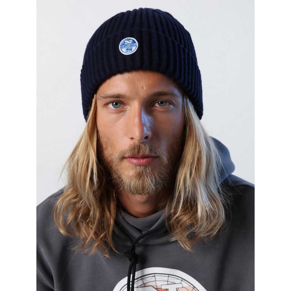 NORTH SAILS Cappello Berretto Uomo Risvolto a Costina Articolo 623178 Cotton Blend Beanie