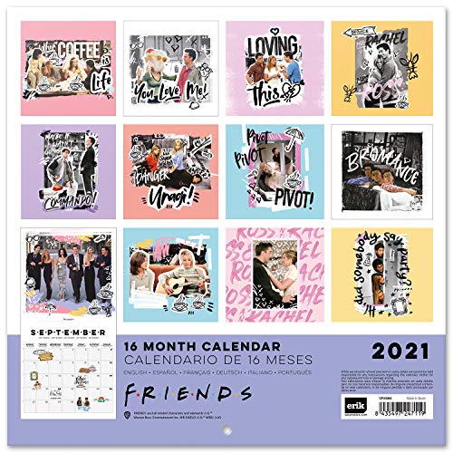 Officiële Friends 2021 Grote Kalender 11,8 x 11,8 inch (16 Maanden) Familie Planner Kalender 2021,CP21062 - Image 3