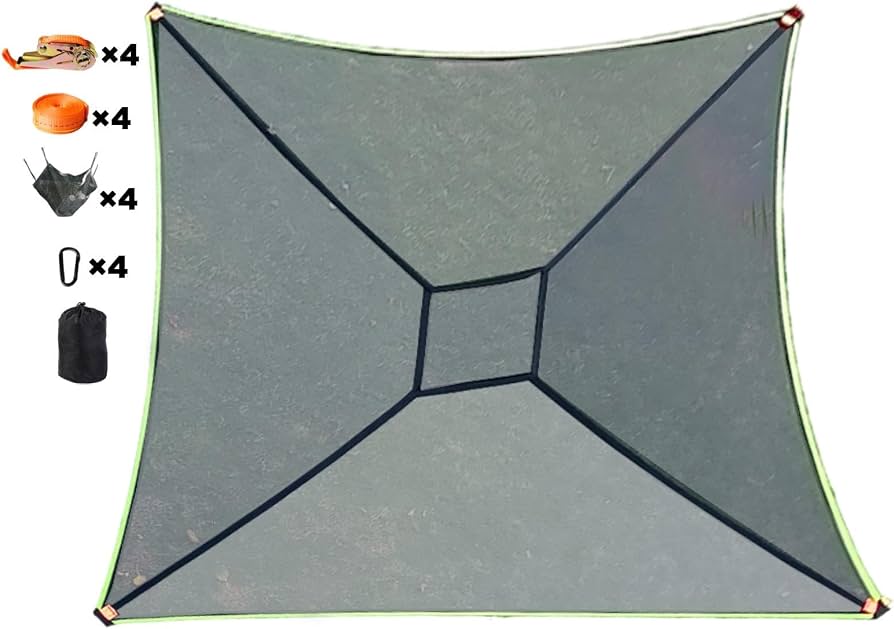viereckige hängematte für Camping Wargear Solid Snake/Big Boss - Handlebar Size:440*100