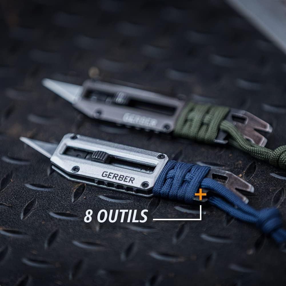 Gerber Cutter de poche - Prybrid-X, Onyx, Acier Inoxydable, 31-003740, 10,8 cm