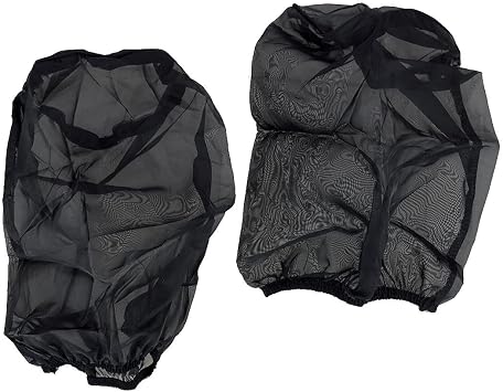 beler 2Pcs 35mm Pods K+N Style Air Filter Outerwears Protector Cover Fit for Yamaha ATV Banshee