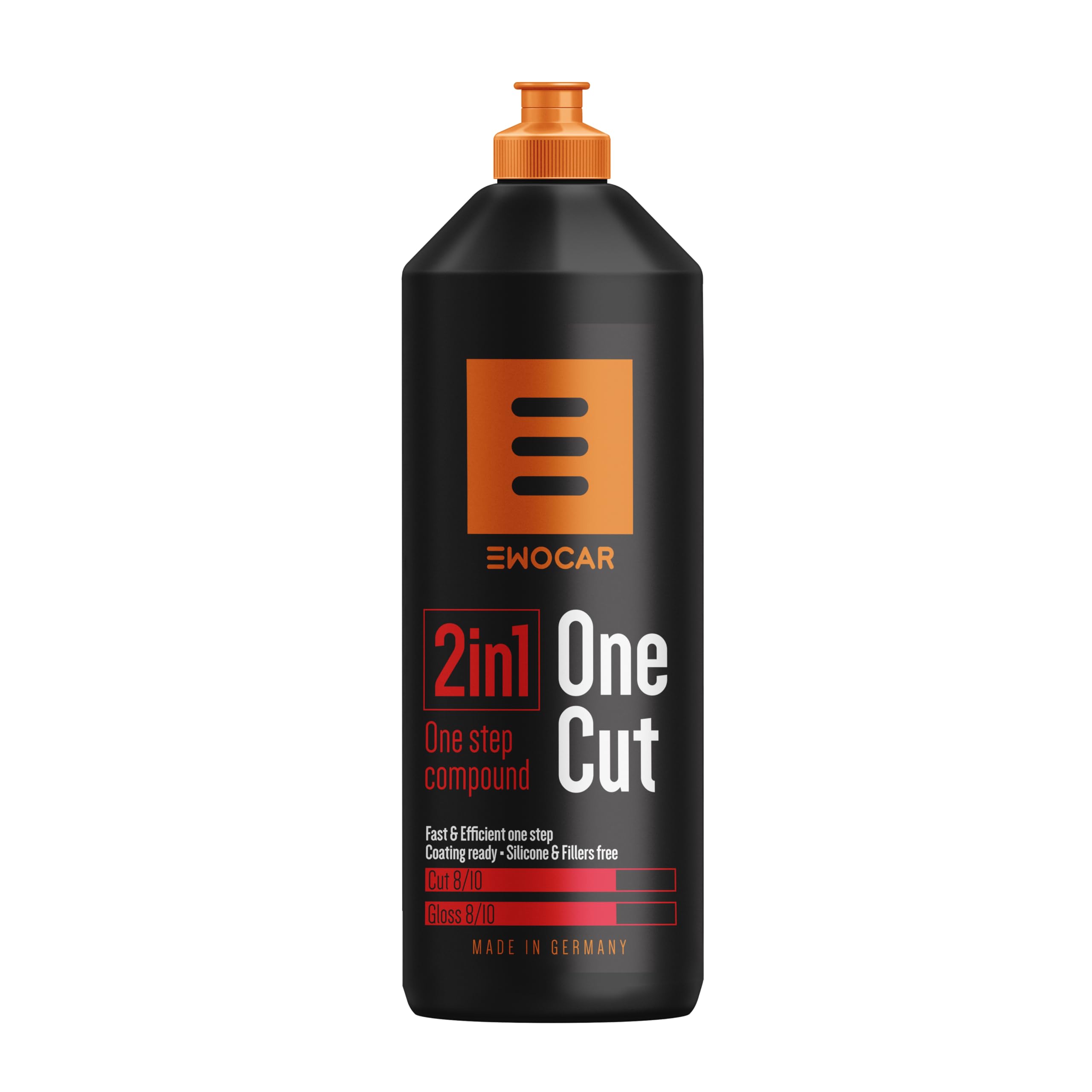 One Cut Politur 1000ml – One Step Schleif- & Finish-Politur für P2000 Schleifspuren – Wasserbasiert, Silikonfrei, Für DA & Rotary Maschinen – Profi Glanz & Swirl Entfernung
