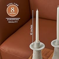 Vista 1 de Simply Soson Juego de 30 velas altas color marfil, sin goteo, a granel