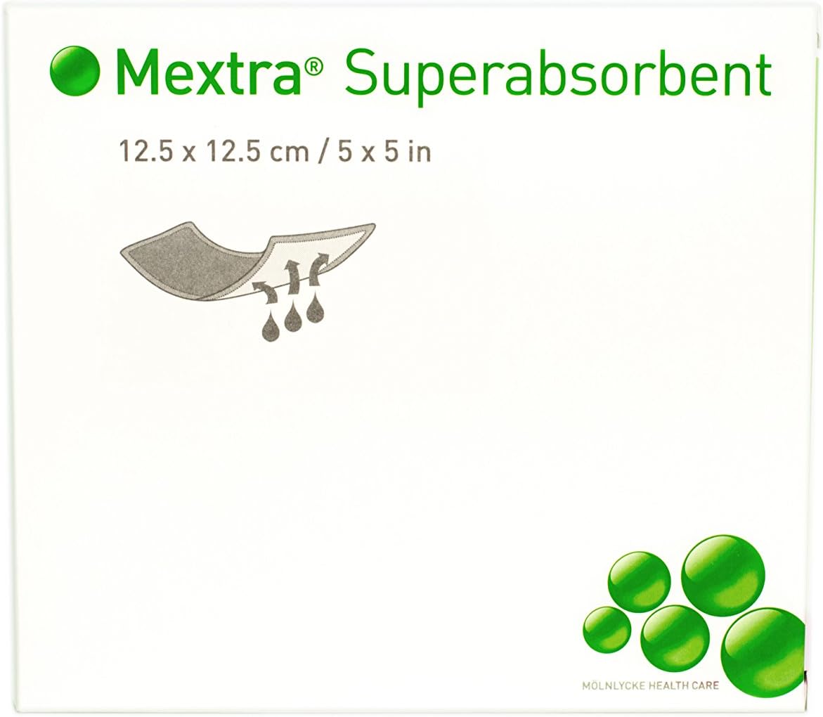Mextra - 610000 Superabsorbent 5" x 5" (12.5x12.5 cm) - Box of 10