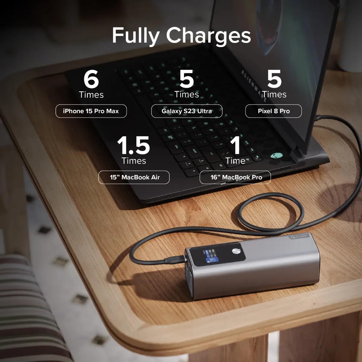 Amazon.com: ALOGIC Ark 27,000mAh Power Bank with 140W USB-C
