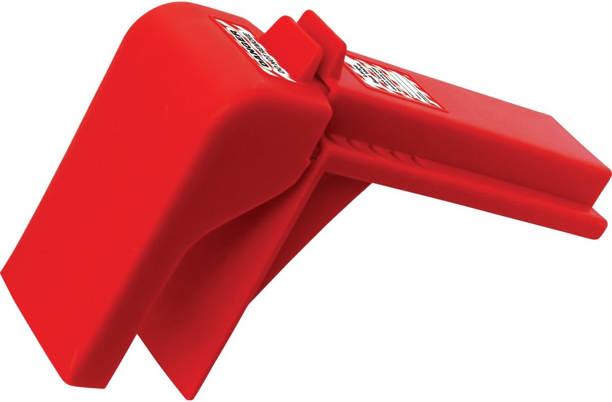 Zing Green Products Lockout Safety Supply 7251 Ball Valve Lockout, 2" - 8" Diameter, Red