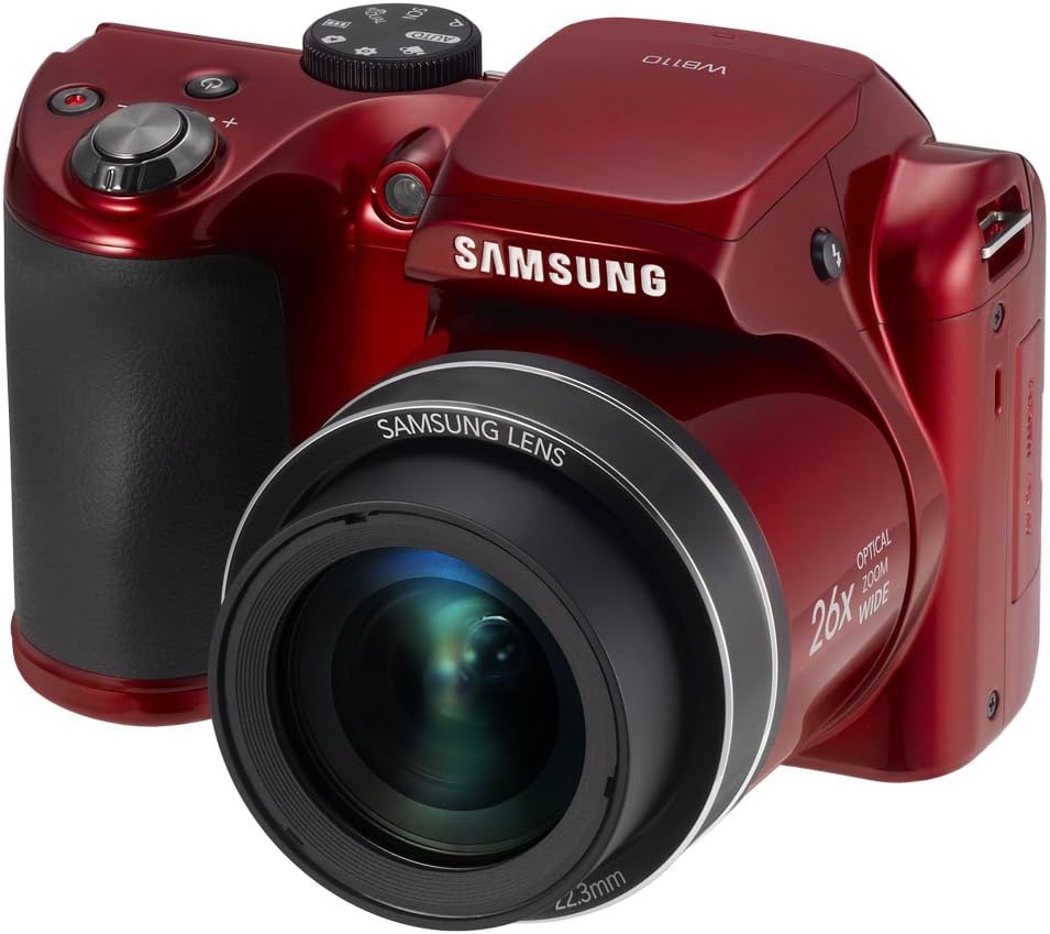 Samsung EC-WB110ZBARUS 20.2 Digital Camera with 26.0x Optical Image Stabilized Zoom with 3.0-Inch TFT LCD Screen (Red)