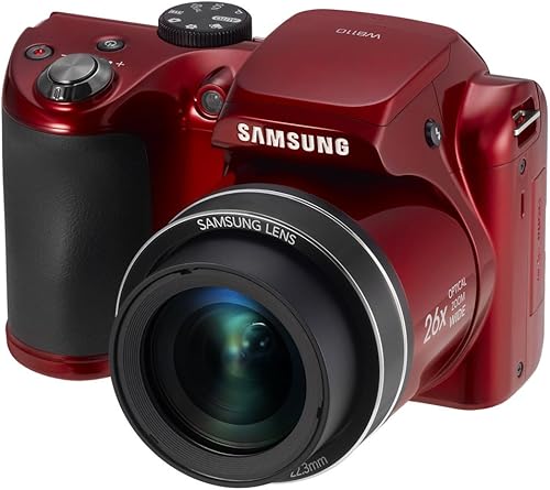 Samsung EC-WB110ZBARUS 20.2 Cámara digital con zoom estabilizado de imagen óptica de 26.0x con pantalla LCD TFT de 3.0 pulgadas (rojo)