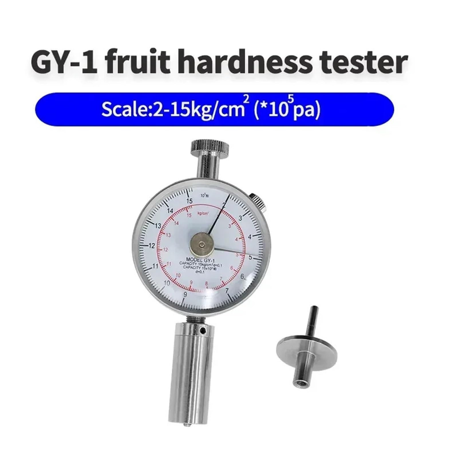 Durómetro de frutas GY-1/GY-2/GY-3, probador necesidades duras, esclerómetro, dureza Metal, durómetro