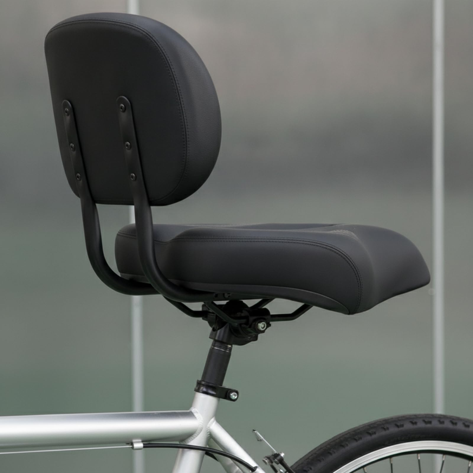 Sedile per Bici con Schienale Ergonomica | Seduta Ampia e Spessa, Imbottito, Seggiolino per Bici con Schienale Elettrico