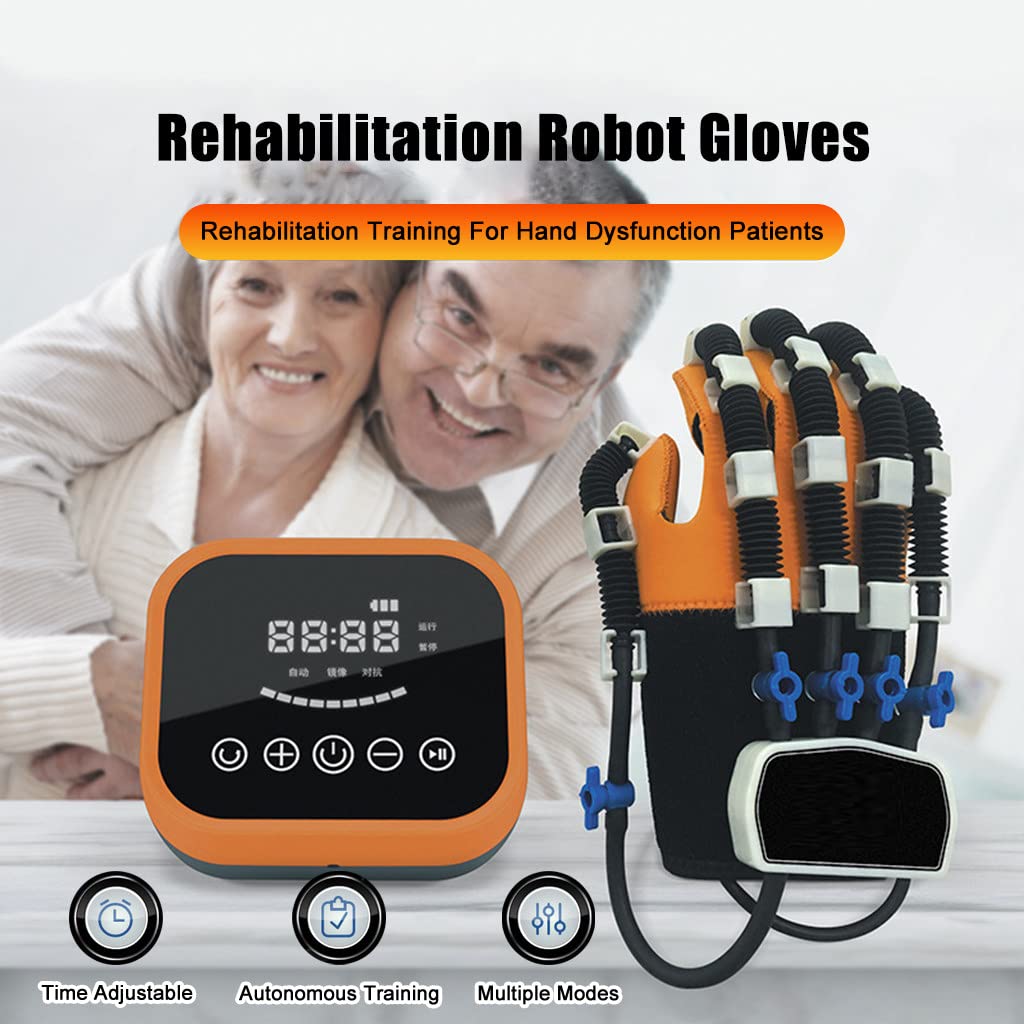 Wzmocnij rękawice robota rehabilitacyjnego, inteligentny sprzęt do rehabilitacji Hemiplegia, orteza rehabilitacyjna do treningu palców,XL-Right