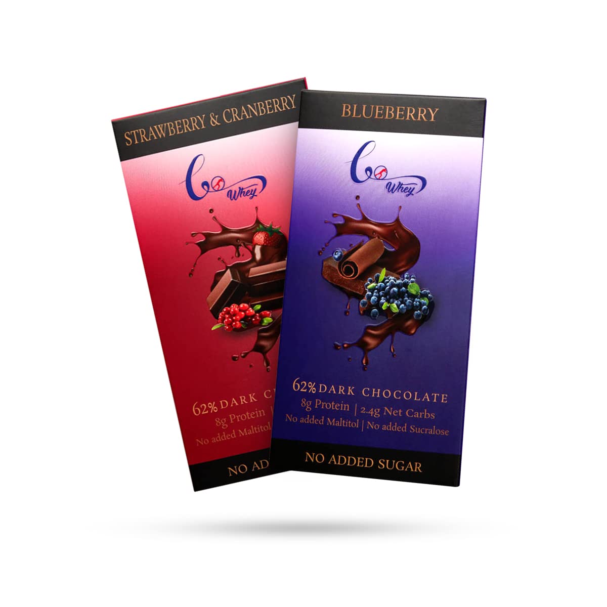 GoWhey Keto Dark Chocolate (Pack of 2) (55 grams) | Blueberry and Strawberry & Cranberry |Sugar Free| No Maltitol | Gluten Free (B08WH7JKGL) Amazon Price History, Amazon Price Tracker