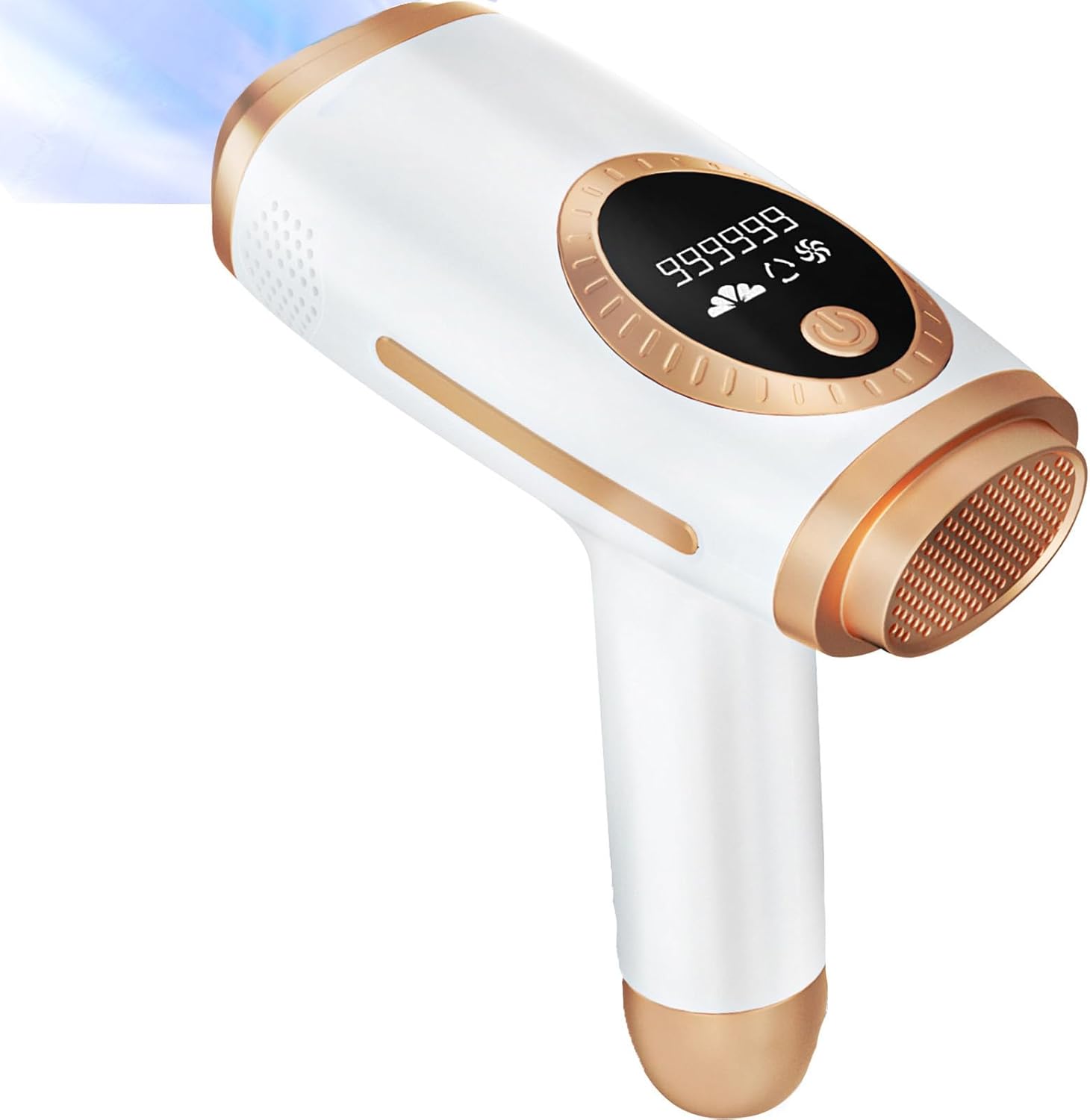 Laser Hair Removal for Women and Men, 45°F Ice-Cooling Contact for Safe Nearly Painless, Hair Removal At-Home, Long-Lasting IPL Hair Removal Device for Armpits Arm Leg Back Face Line Whole Body Use 999999 Flashes Laser Hair Removal for Women and Men, 45°F Ice-Cooling Contact for Safe Nearly Painless, Hair Removal At-Home, Long-Lasting IPL Hair Removal Device for Armpits Arm Leg Back Face Line Whole Body Use 999999 Flashes