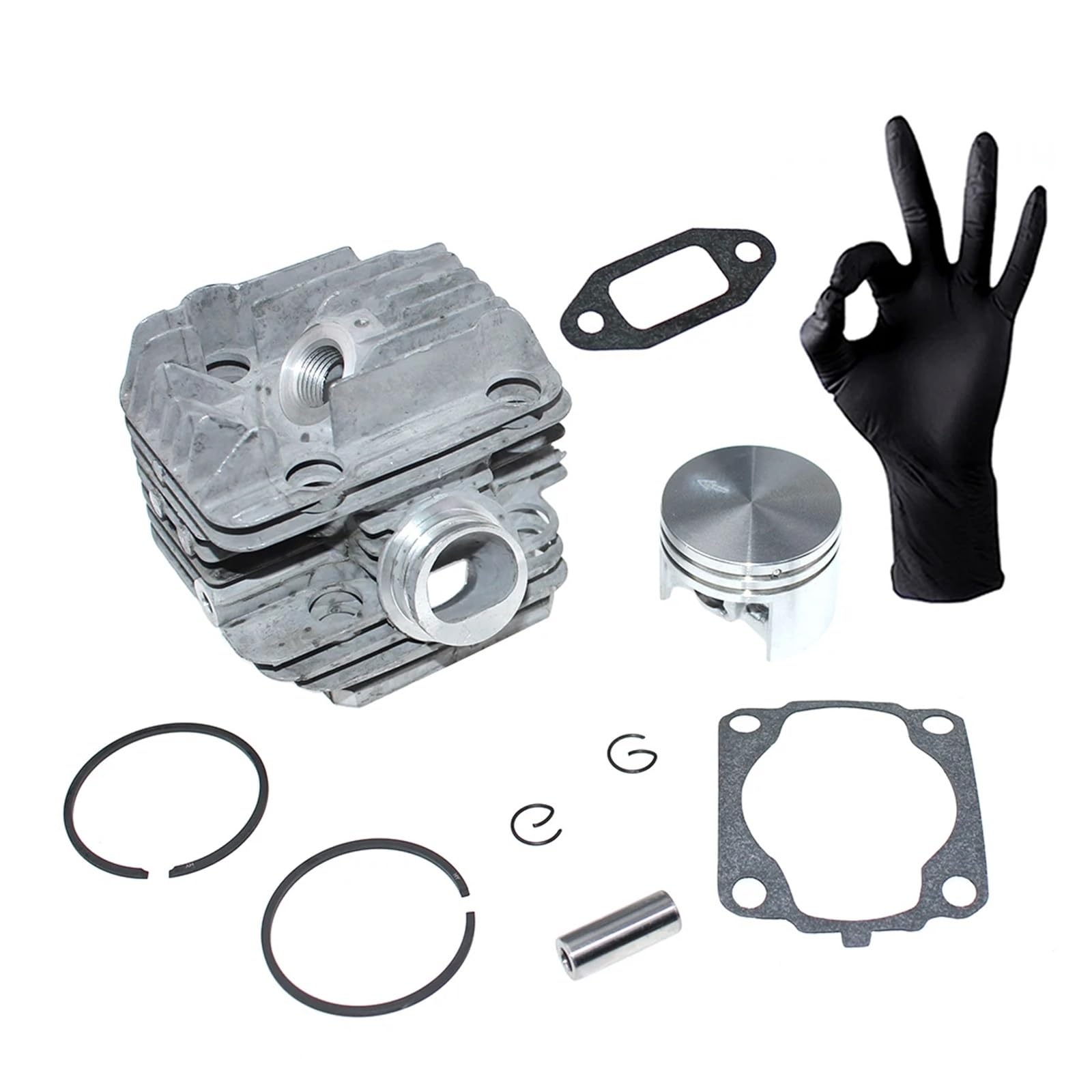 Dingmao Cylinder Piston Kit Compatible For Sthil 020 020T MS200 MS200T MS200Z MS200T-Z MC-200 Chainsaw