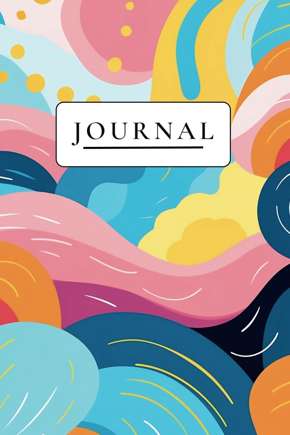 TWC: Lined Blank Journal, 120 pages, 6x9, Wild Waves