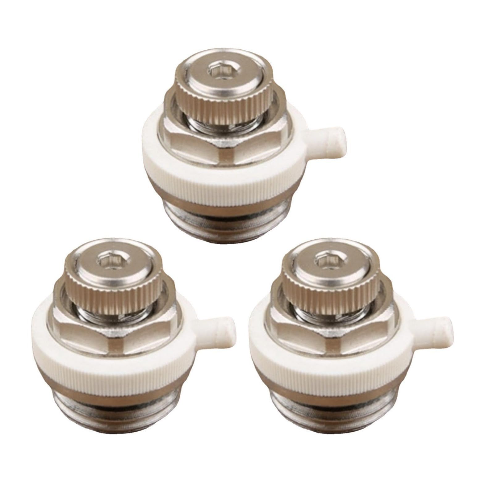 Msioytog Dn15 3Pcs 1 / 2Inch 3 / 4Inch Bleed Plugs Automatic Bleed Valves Replacement Bleeding Radiator Air Vent Valves Radiator Part Plugs
