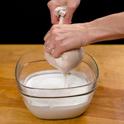 Miniatura 4 de Bolsa de leche de nuez para alimentos, 3 paquetes de 12 pulgadas (2 de 12 x 12 pulgadas + 1 de 10 pulgadas) orgánica reutilizable para cocina, gasa