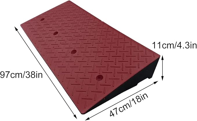 Rampa de bordillo de caucho para silla de ruedas 11000 lbs miniatura 2
