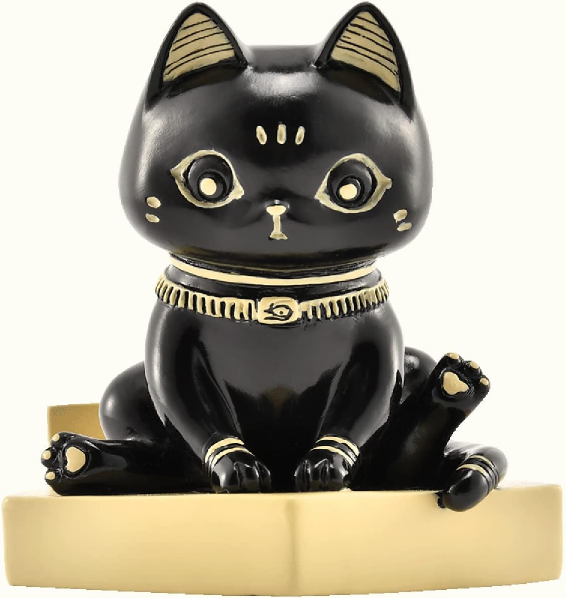 Zoezoe 置物 黒猫 おしゃれ ネコ エジプト スマホスタンド 卓上 携帯電話 ホルダー 滑り止め 縦置き 横置き 雑貨 可愛い かわいい 携帯を置く台 飾り物 個性 雑貨 北欧 プレゼント 贈り物 誕生日 結婚記念日 部屋 寝室 新築 子供部屋 Faz Co Zm
