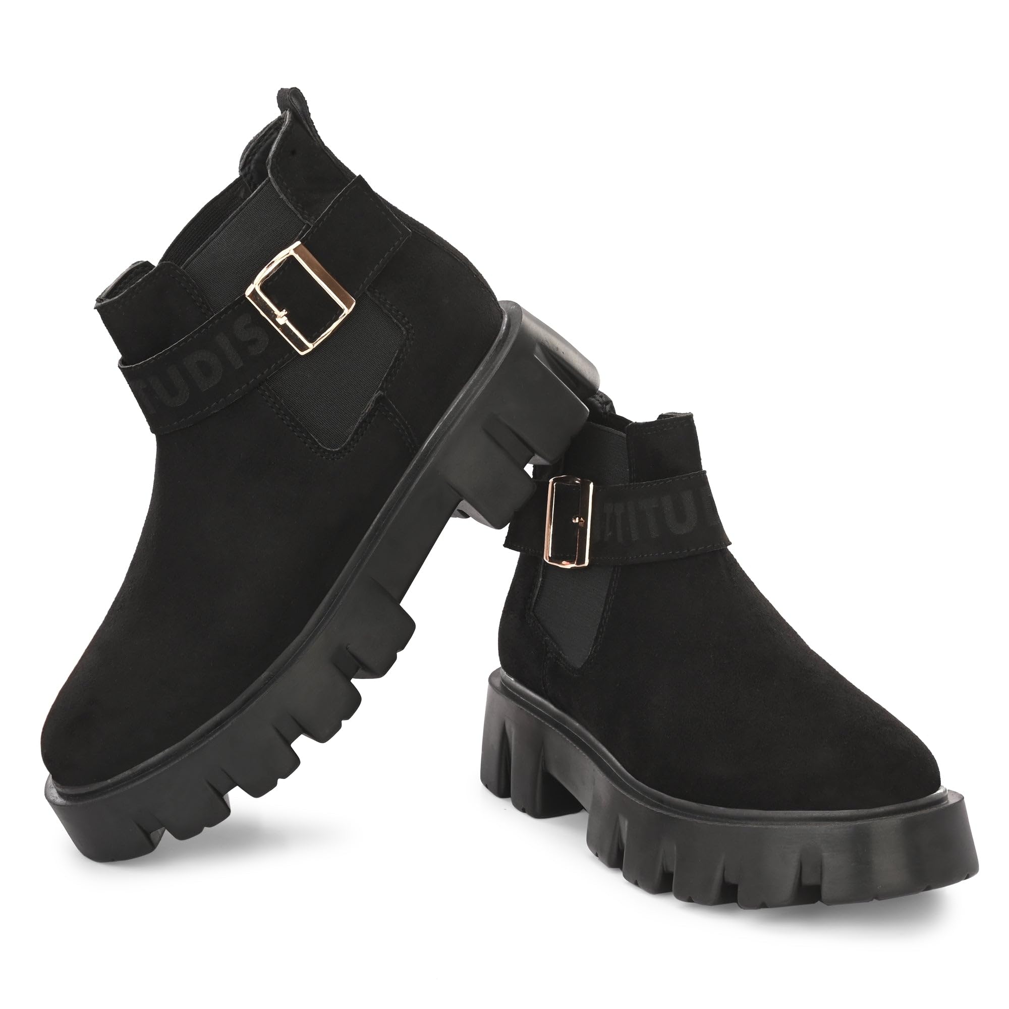 Attitudist Black Mid Top High Heel Jodhpur Boots for Men (B0CCVYKQ1B) Amazon Price History, Amazon Price Tracker