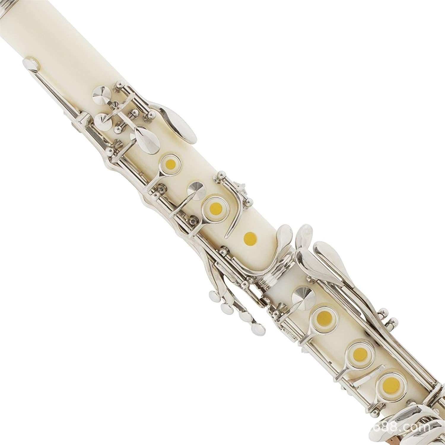 Clarinet Musical Instruments White ABS Clarinet 17th B Flat White Clarinet Black Cloth Cover