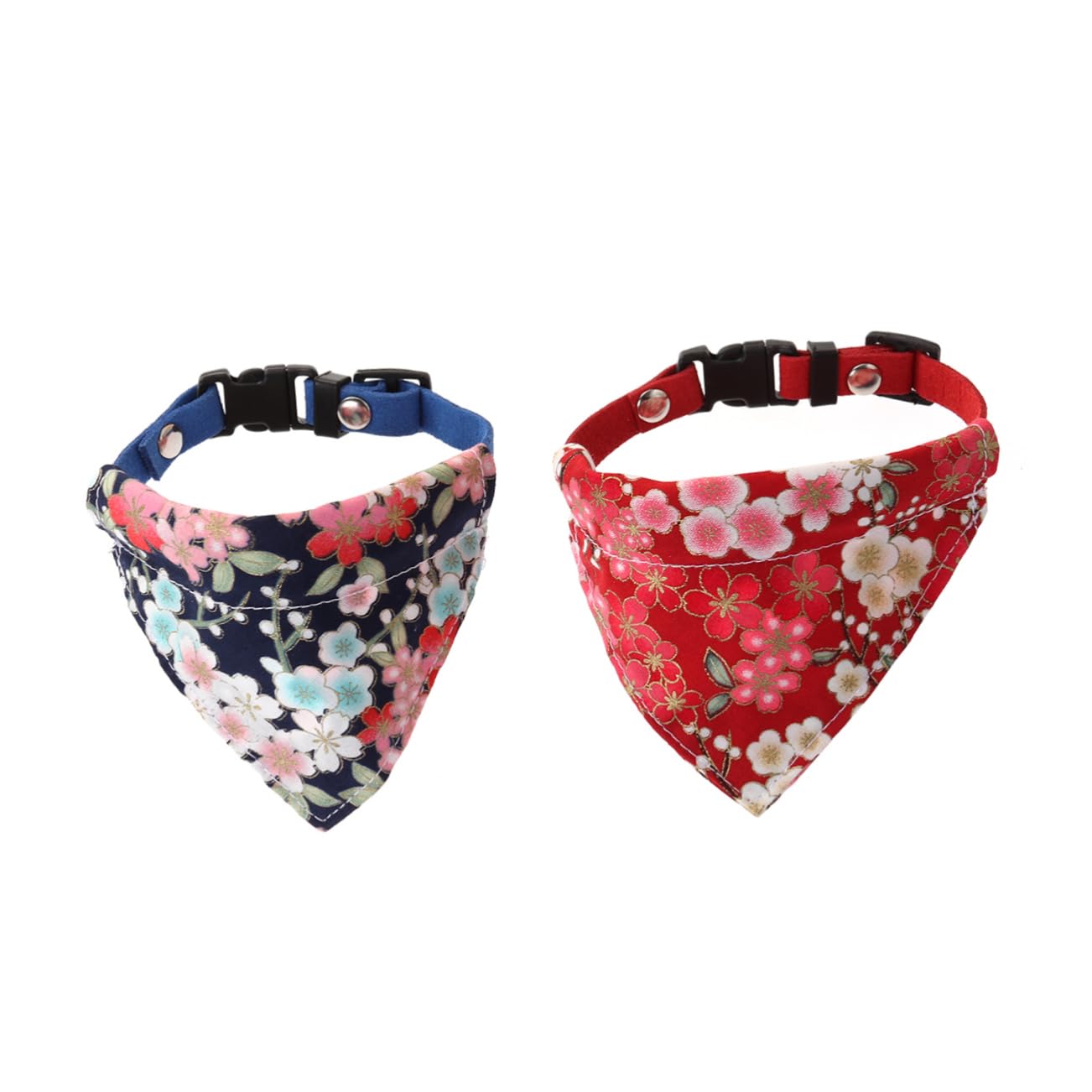 Didiseaon 6pièces Écharpe pour Chien avec Motif Floral Ajustable Bandana pour Animaux De Compagnie Modèles Aléatoires