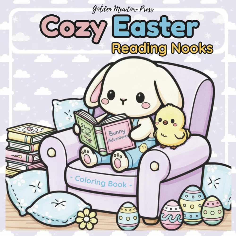 Cozy Easter: Reading Nooks Coloring Book