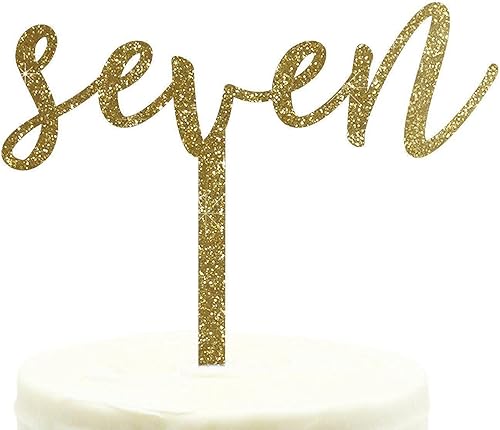 Miniatura 5 de Andaz Press Decoración acrílica para tartas de cumpleaños, purpurina dorada, membrillo MIS, paquete de 1 unidad, decoración de quinceañera