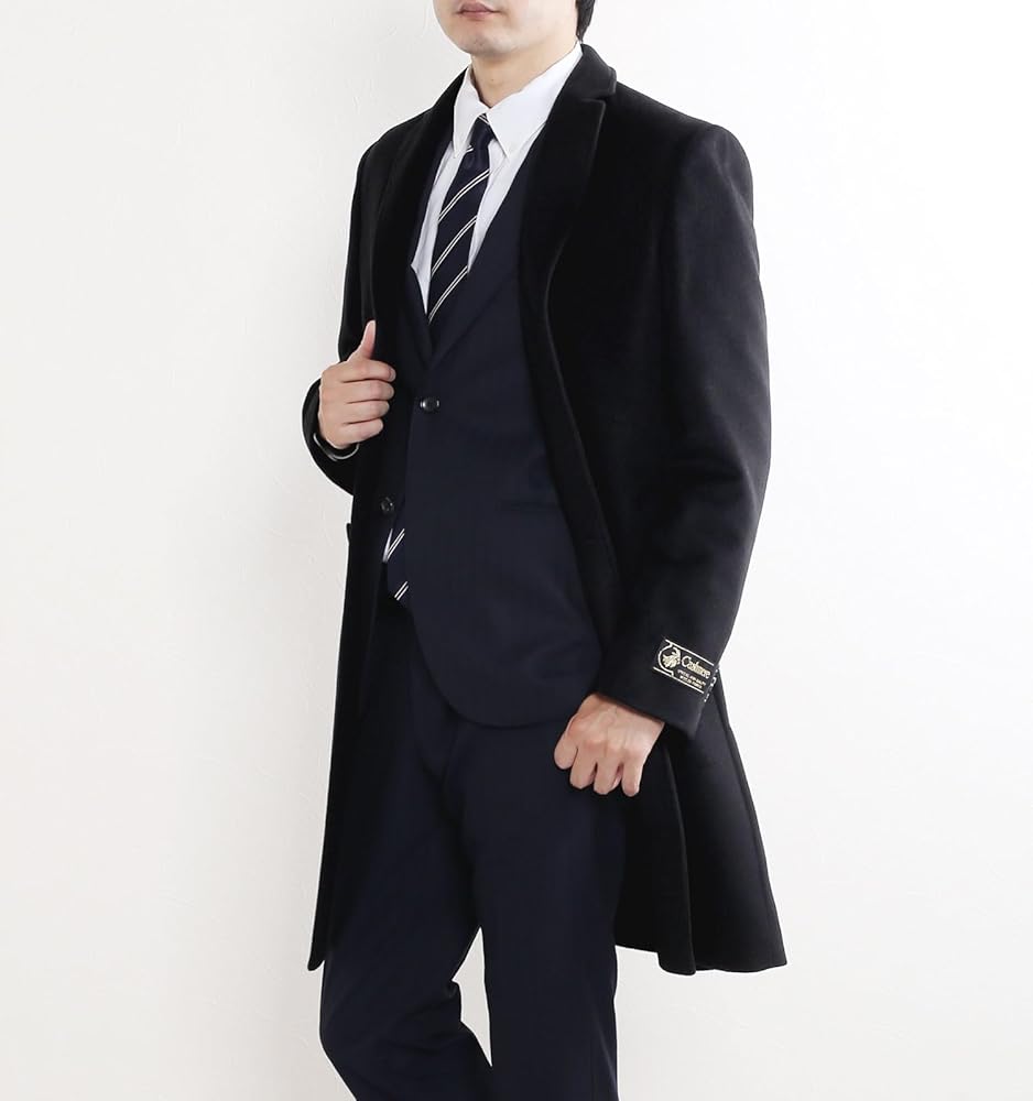Amazon | [三京商会] カシミヤ チェスターコート フォーマルコート