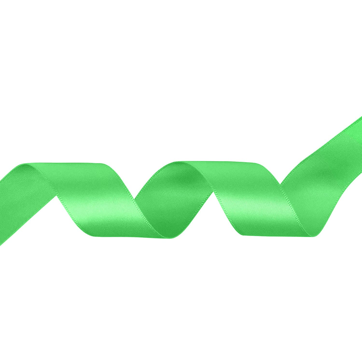 Trimming Shop 50mm x 25 Metres Double Sided Satin Polyester Ribbon Rolls for Fabric, DIY Art & Crafts, Hair Bows, Gift Wrapping Wrapping, Wedding & Home Decorations, Sewing Project, Classic Green — image 1