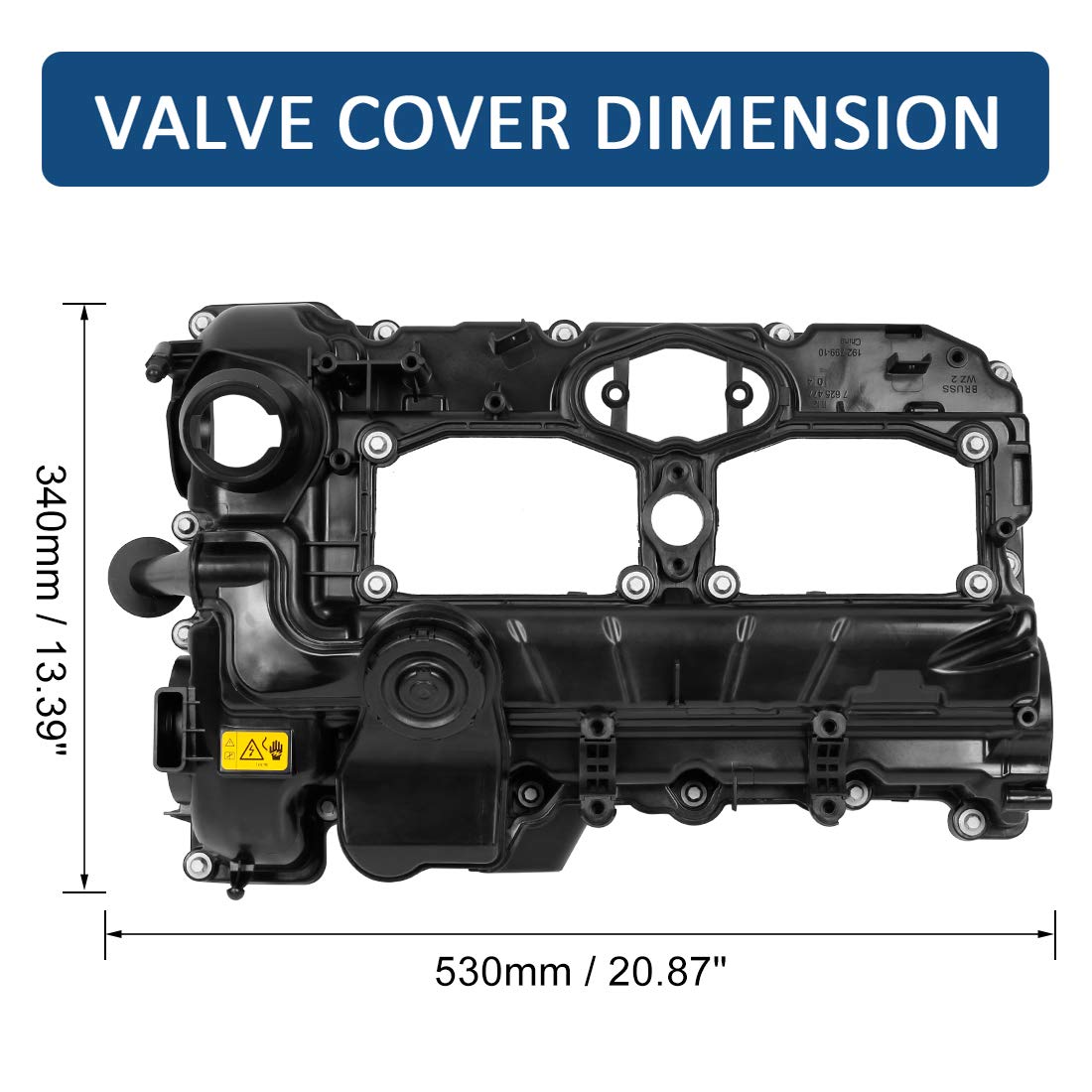 Amazon.com: X AUTOHAUX 11127588412 Car Engine Valve Cover 