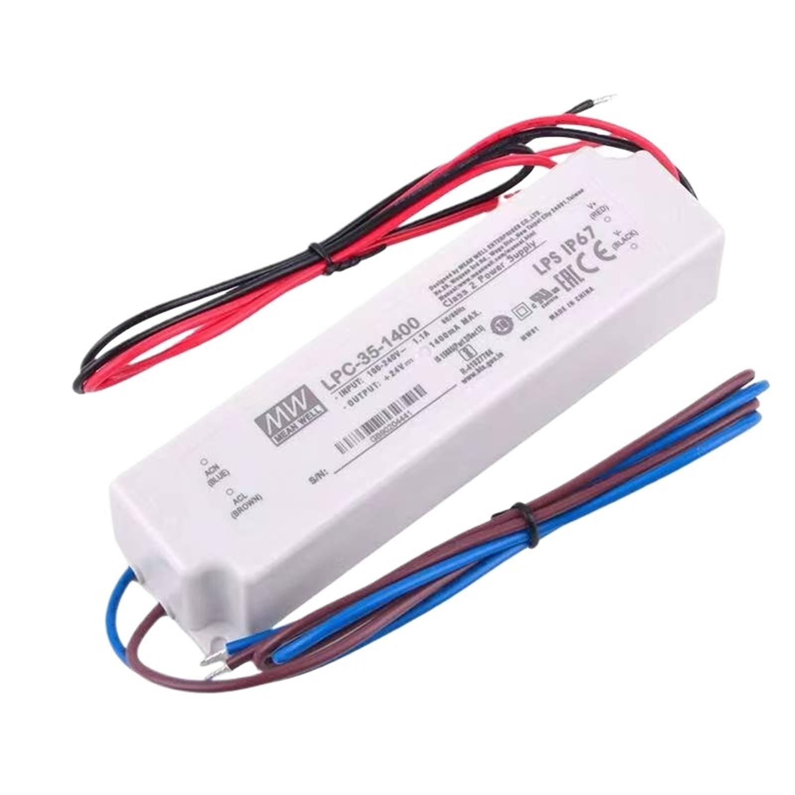 FCARUMIQP LPC-35-1400 1400mA Constant Current Single Output Switching Power Supply LED Driver IP67