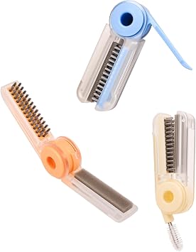 4 in 1 Cup Lid Cleaning Brush Set - No Exposed Wet Parts, Multifunctional Lid Cleaner, Silicone Cup Lid Gap Cleaner, Multipurpose Bottle Gap Cleaner Brush,Beige Blue Orange 3 pcs