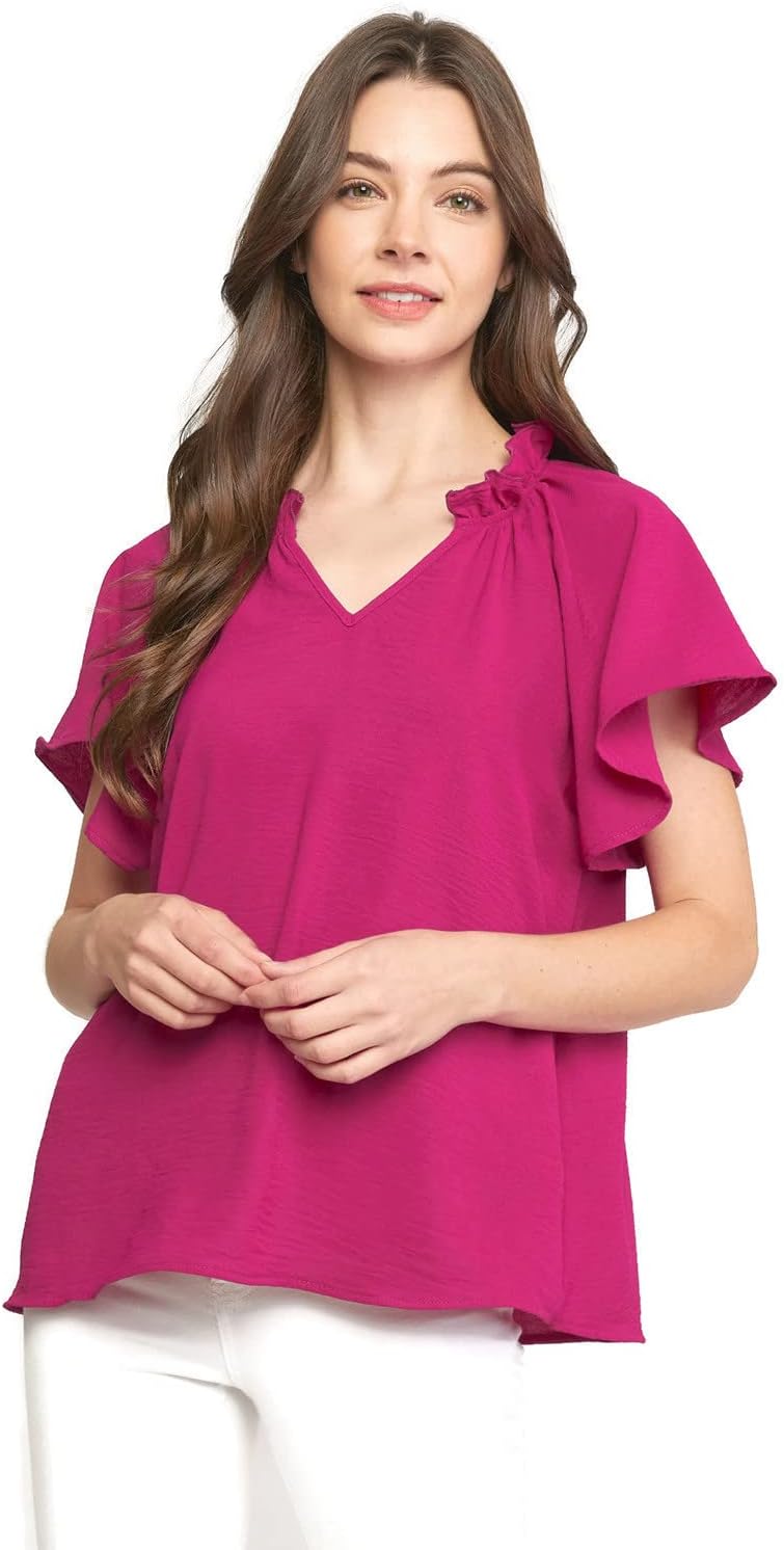 entro ruffle top