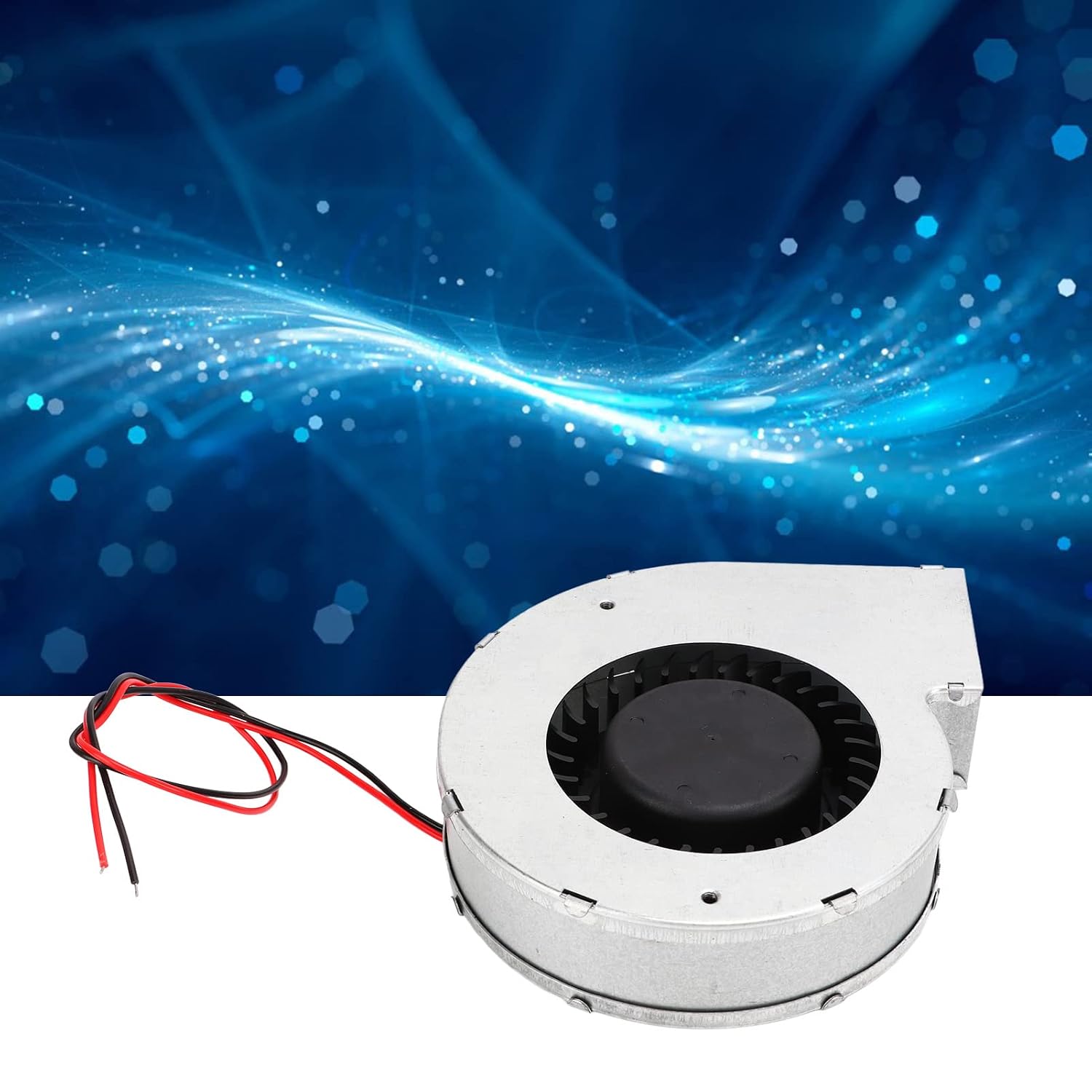 12V DC Brushless Blower Fan, High CFM 62.49CFM Centrifugal Cooling Fan with Dual Ball Bearing, High Speed 5500RPM for Router, Cabinet, 3D Printer, Data Center Cooling