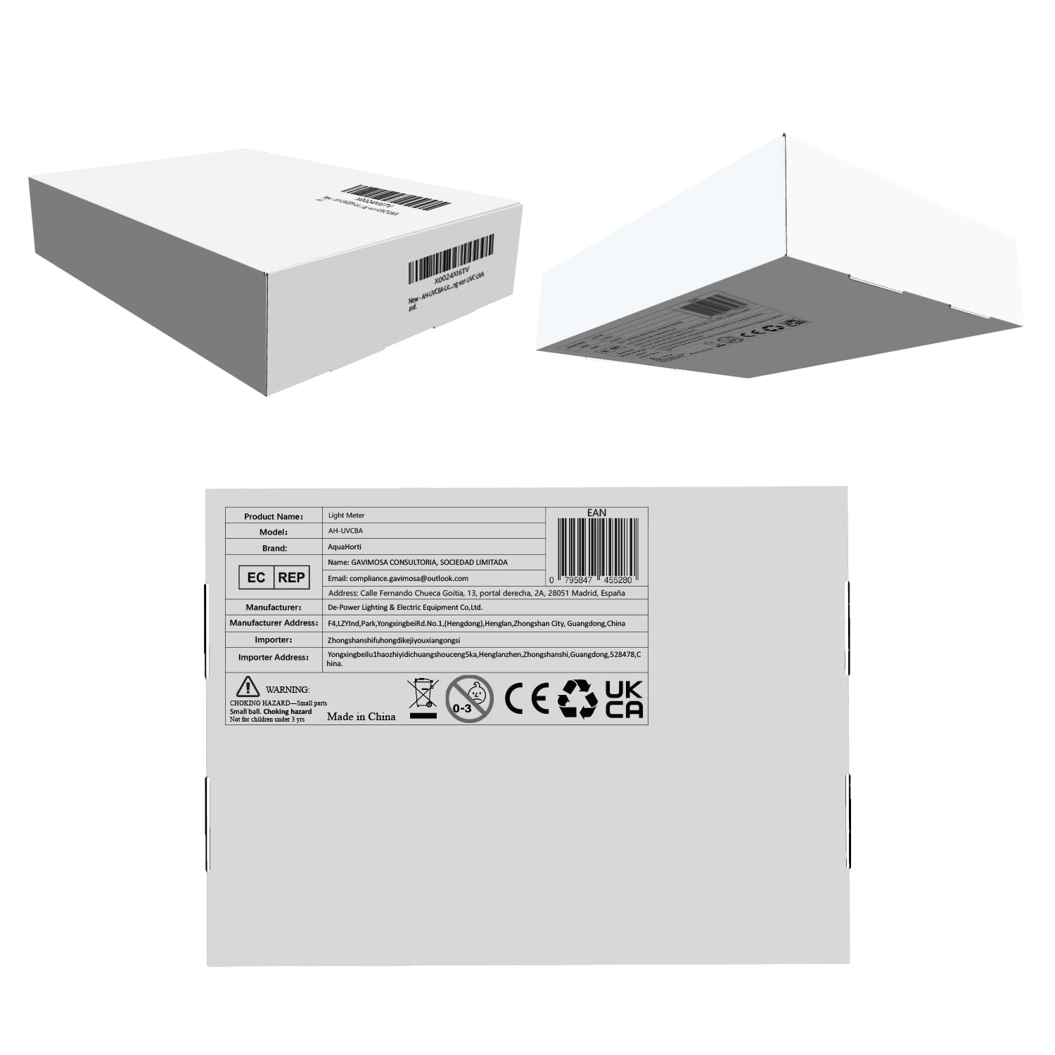 Medidor de luz AH-UVCBA, prueba el índice UV de UVB | UVC, intensidad de radiación UVC, y UVA. Registra la distribución w/m² de UVC,UVA.