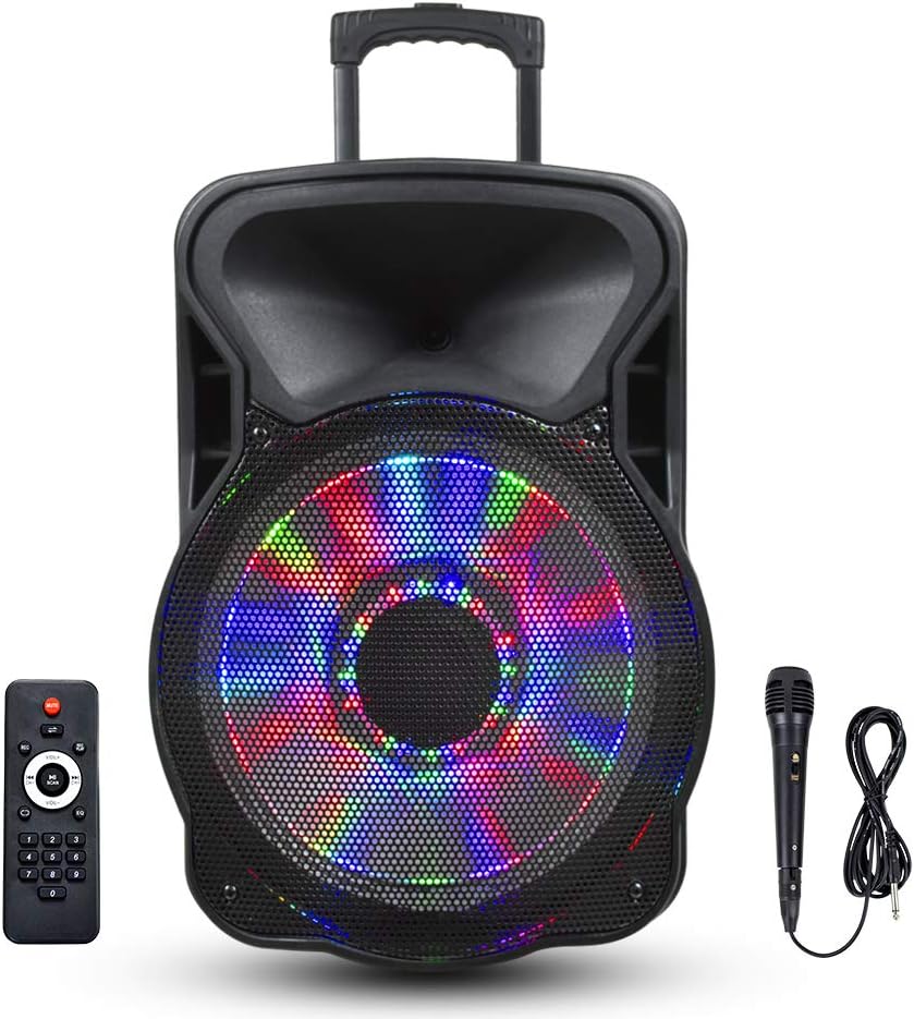 Karaoke Speaker for Adults and Kids with 15 inch Woofer Karaoke Machine Perfect for Home Party Speech Class Wedding