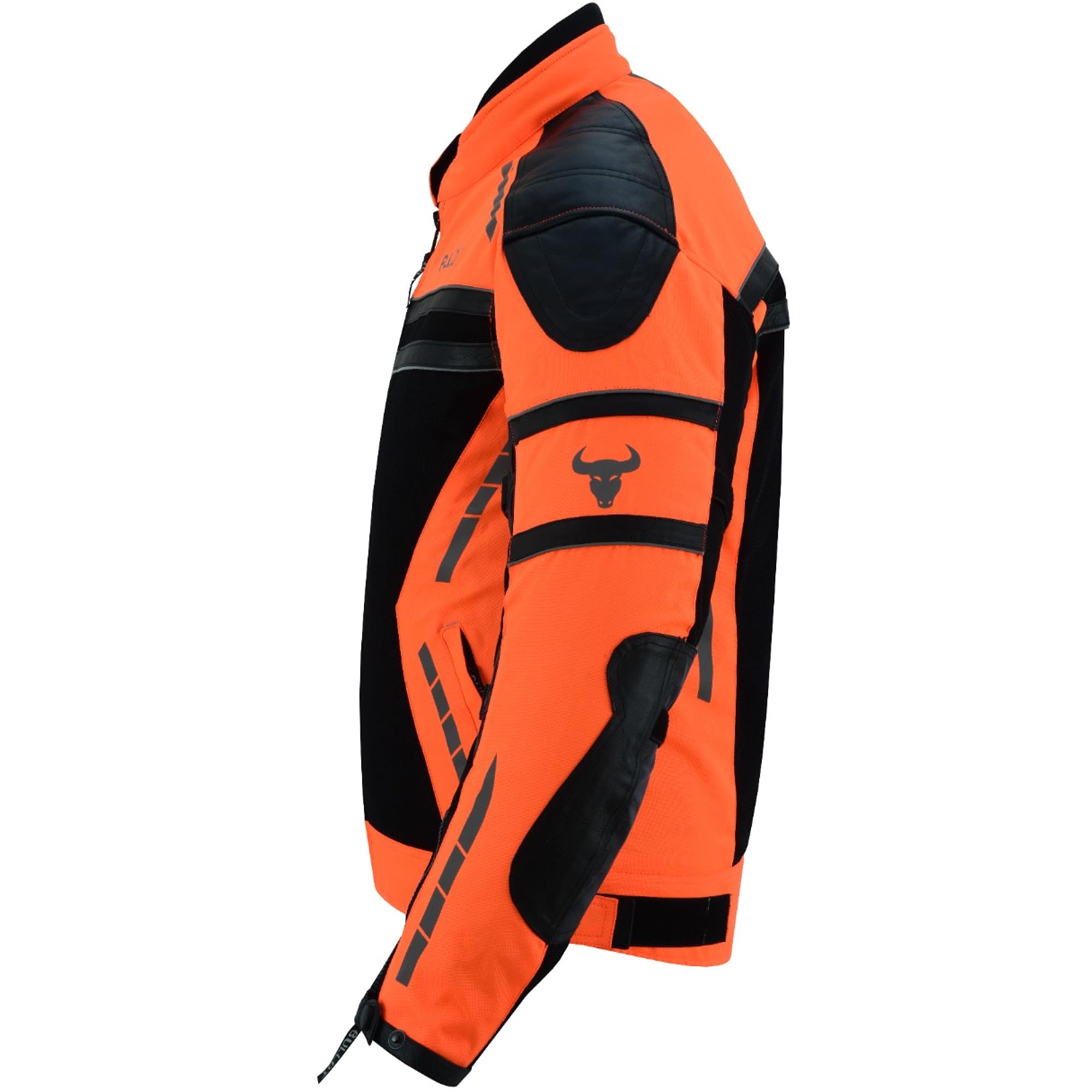 BULLDT Motorradjacke Herren sommer mit abnehmbar CE-Protektoren & Thermo-Futter - leichte Sommerjacke ATV Quad Scooter mit Tech-Mesh-Netz 360° Sicherheits-Reflektoren & Zipper-Taschen