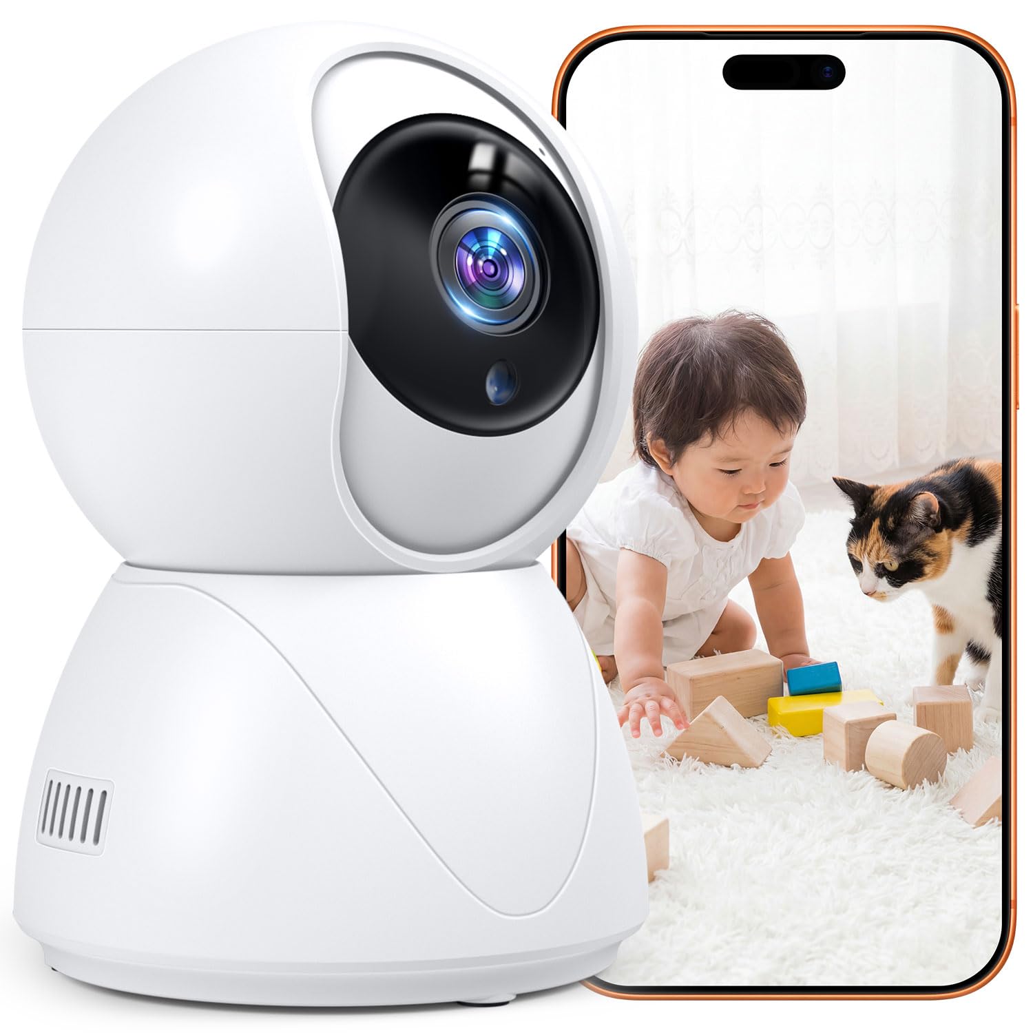 Amazon.co.jp: 防犯カメラ 見守りカメラ 室内用 【2026改良型 映像