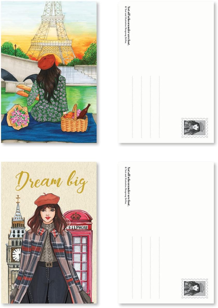 Rongrong Wanderlust Postcard Book