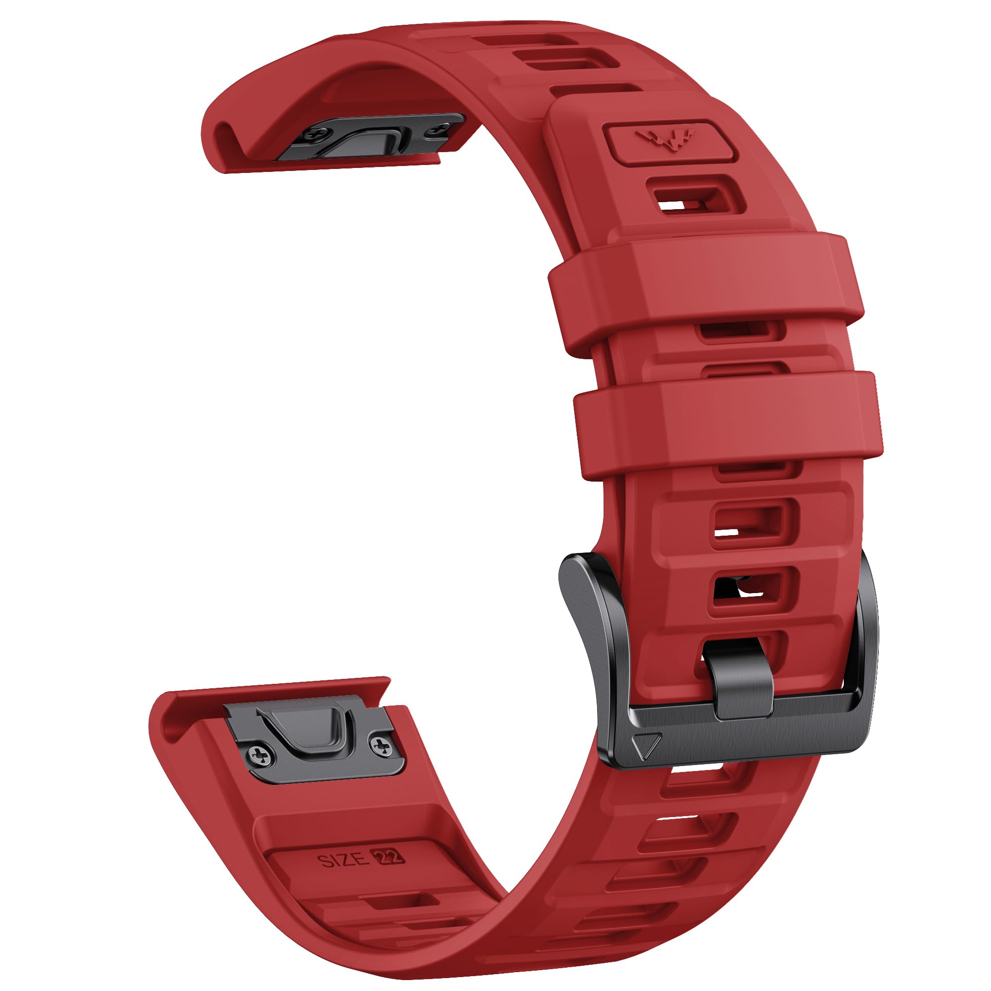 QuickFit 26mm Soft Silicone Strap for Garmin Fenix 8 (51mm)/7X/6X